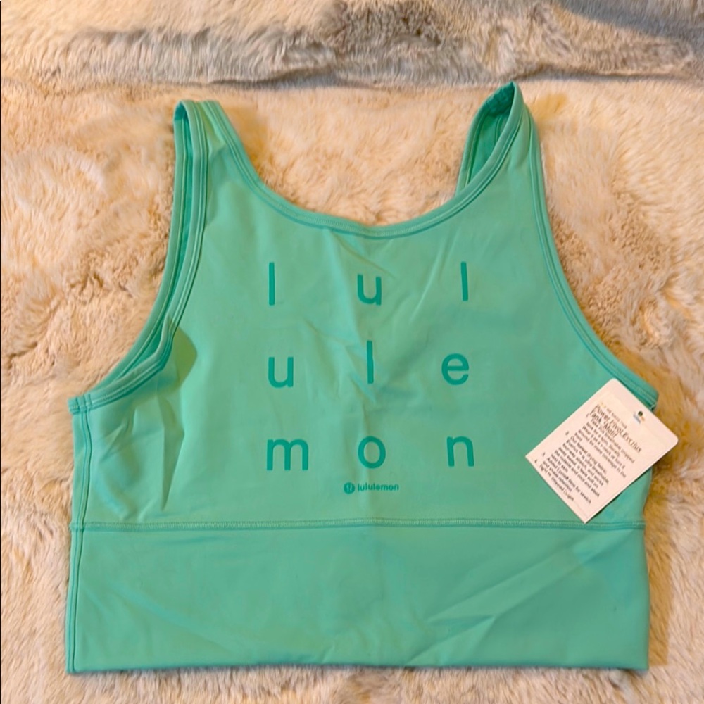 lululemon athletica Mint Green Crop Sports Tank